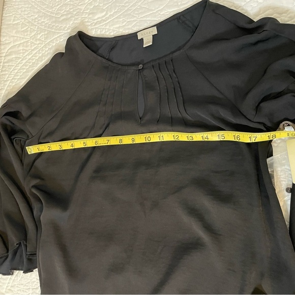 HINGE Black Bell Sleeve Boho Blouse Women’s Size Small 8954 New With Tags - Picture 7 of 8